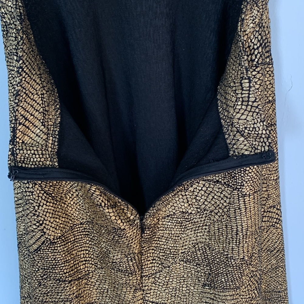 Dainty Hooligan gold snake skin party dress size small - Picture 12 of 13